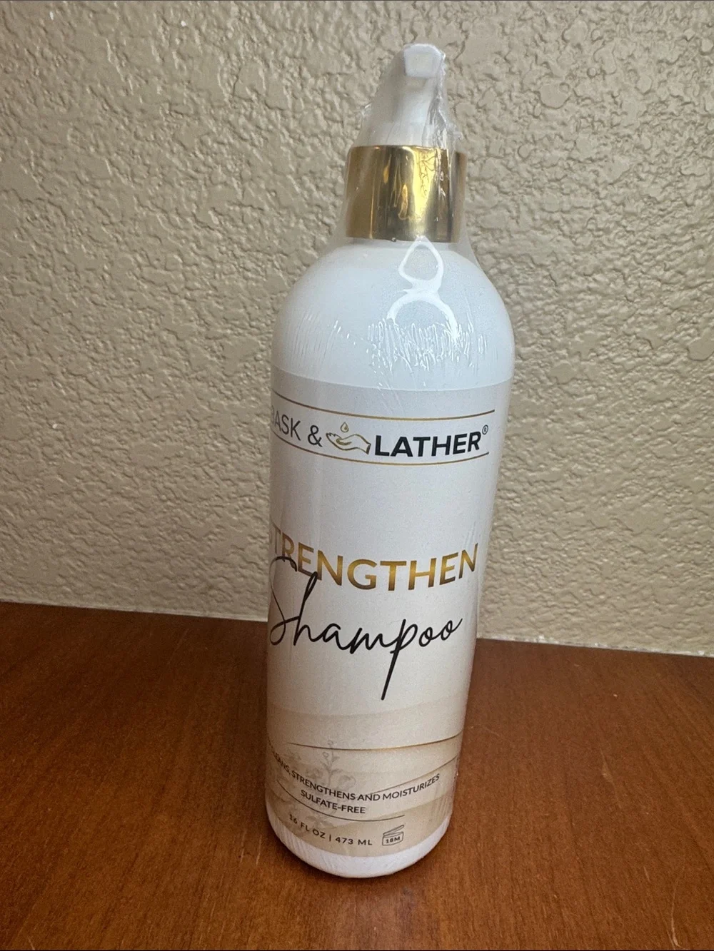Bask & Lather Strengthen Shampoo and Replenish Conditioner Set - 16oz
